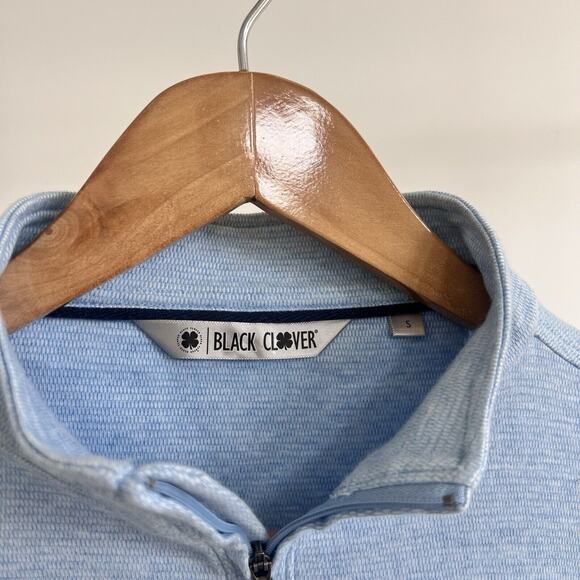 Black Clover Live Luck Golf 1/4 Zip Pullover Sweater Small Sweatshirt - Picture 3 of 5